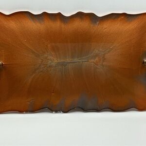 Elegant copper/ gold and gray Tray